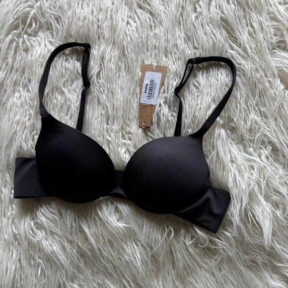 Skims Ultimate Push up Plunge Bra Onyx Size 32A - Picture 3 of 6